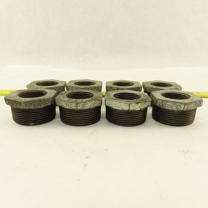 1-1/2" x 1" Galvanized Pipe Bushing Lot Of 8