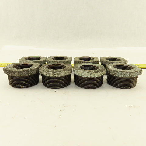 1-1/2" x 1" Galvanized Pipe Bushing Lot Of 8
