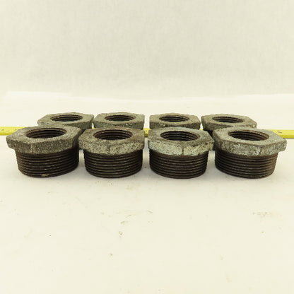 1-1/2" x 1" Galvanized Pipe Bushing Lot Of 8