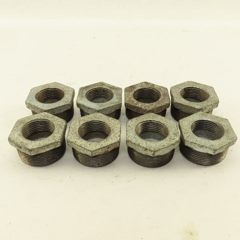1-1/2" x 1" Galvanized Pipe Bushing Lot Of 8