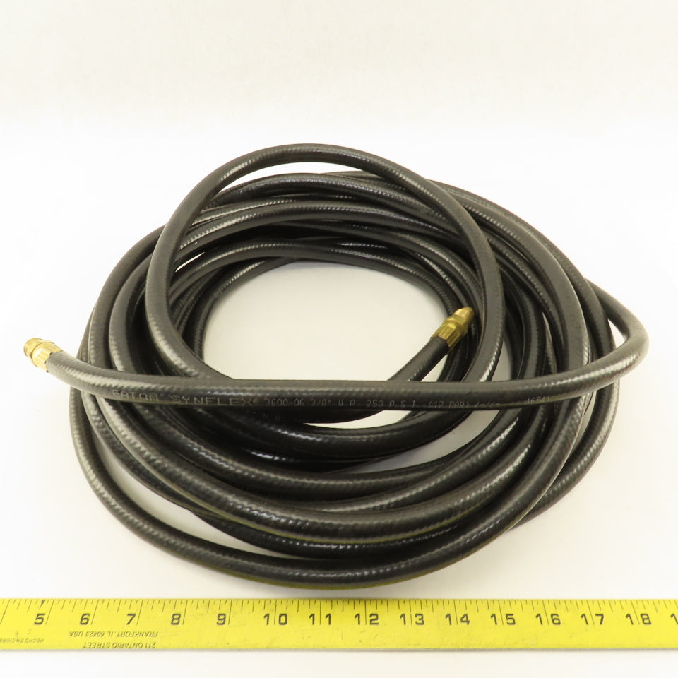 Eaton Synflex 3/8" 250PSI Low Pressure Gas Line 5/8-18 Male Swivel Ends 44'