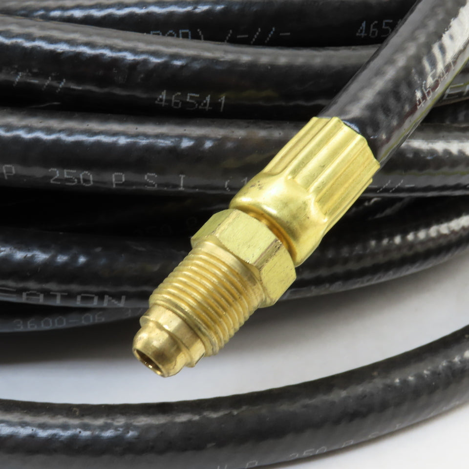 Eaton Synflex 3/8" 250PSI Low Pressure Gas Line 5/8-18 Male Swivel Ends 44'
