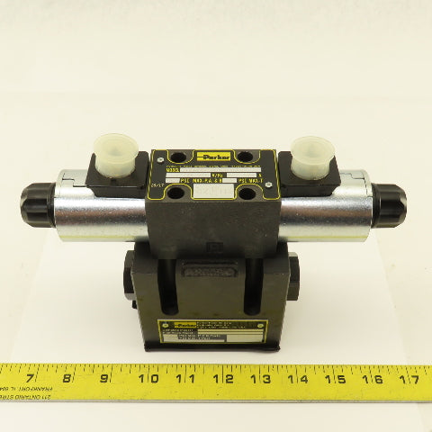 Parker D1VW004CNJW91XB023 Pilot Operated Hydraulic Valve 4 Way 2 Stage 24VDC