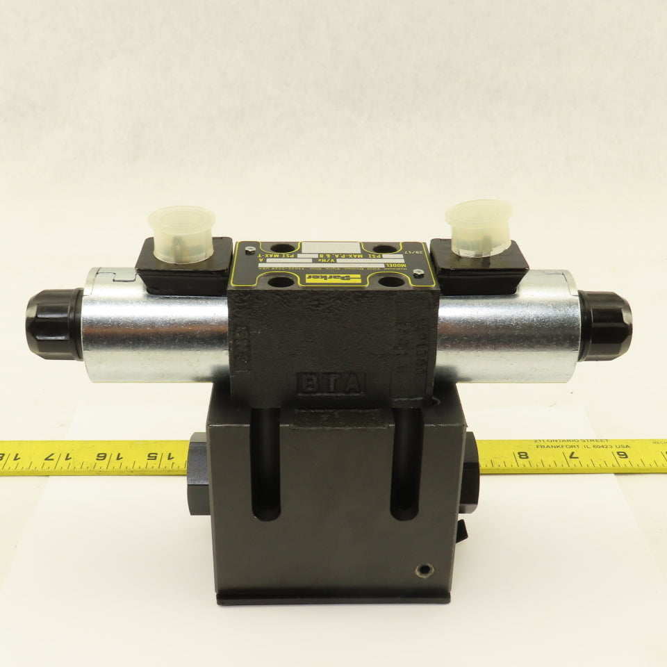 Parker D1VW004CNJW91XB023 Pilot Operated Hydraulic Valve 4 Way 2 Stage 24VDC