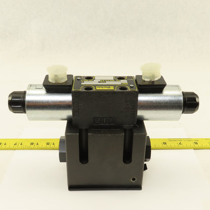 Parker D1VW004CNJW91XB023 Pilot Operated Hydraulic Valve 4 Way 2 Stage 24VDC