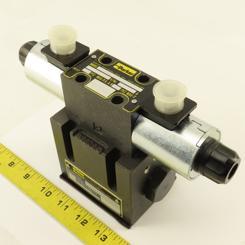 Parker D1VW004CNJW91XB023 Pilot Operated Hydraulic Valve 4 Way 2 Stage 24VDC