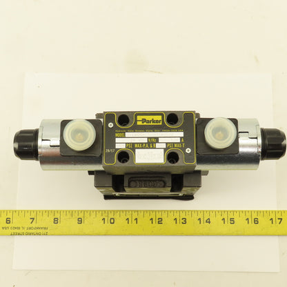 Parker D1VW004CNJW91XB023 Pilot Operated Hydraulic Valve 4 Way 2 Stage 24VDC