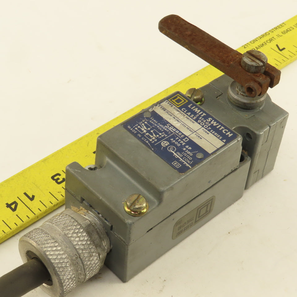 Square D C66B2 2 Stage Limit Switch 600V Rocker Arm