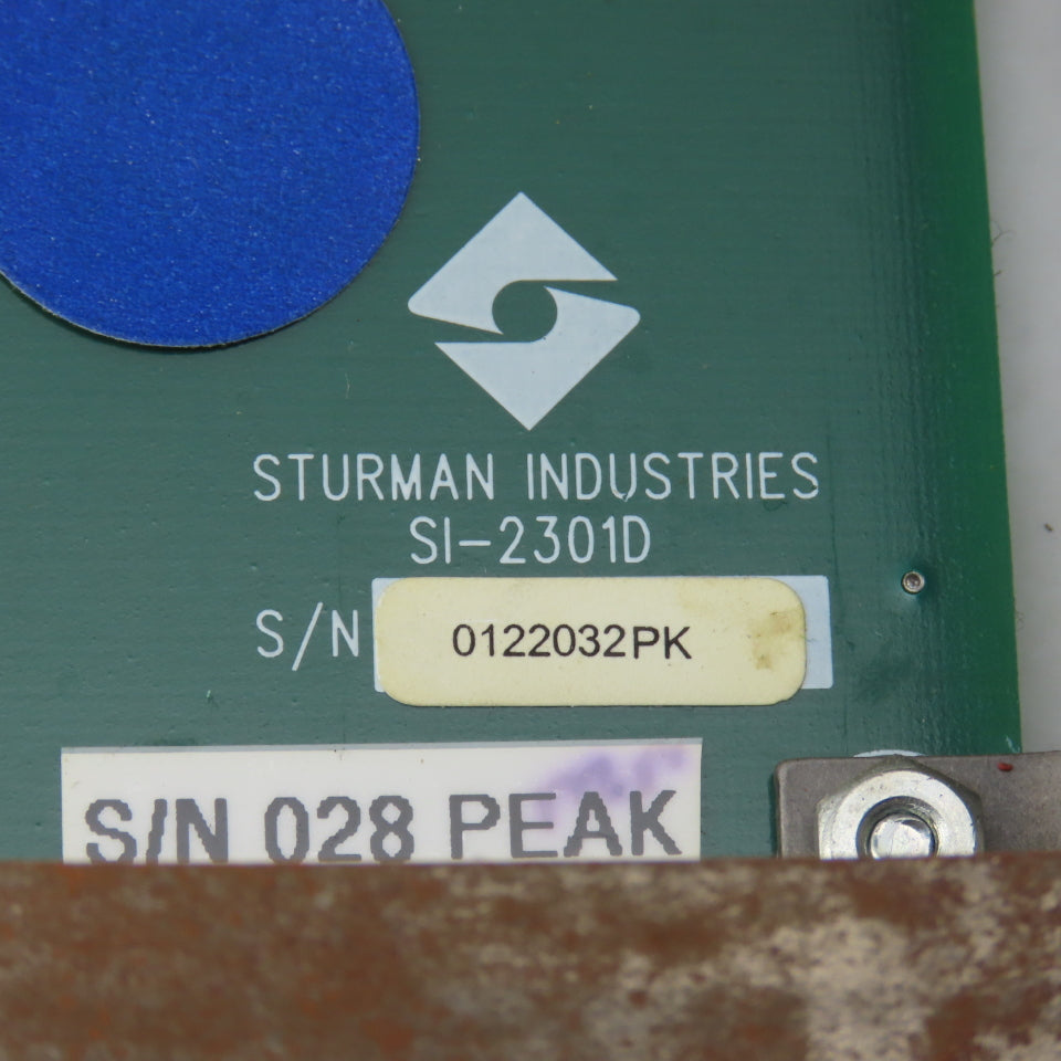 Sturman Industries SI-2301D Circuit Board W/ Data Acquisition 42V Supply