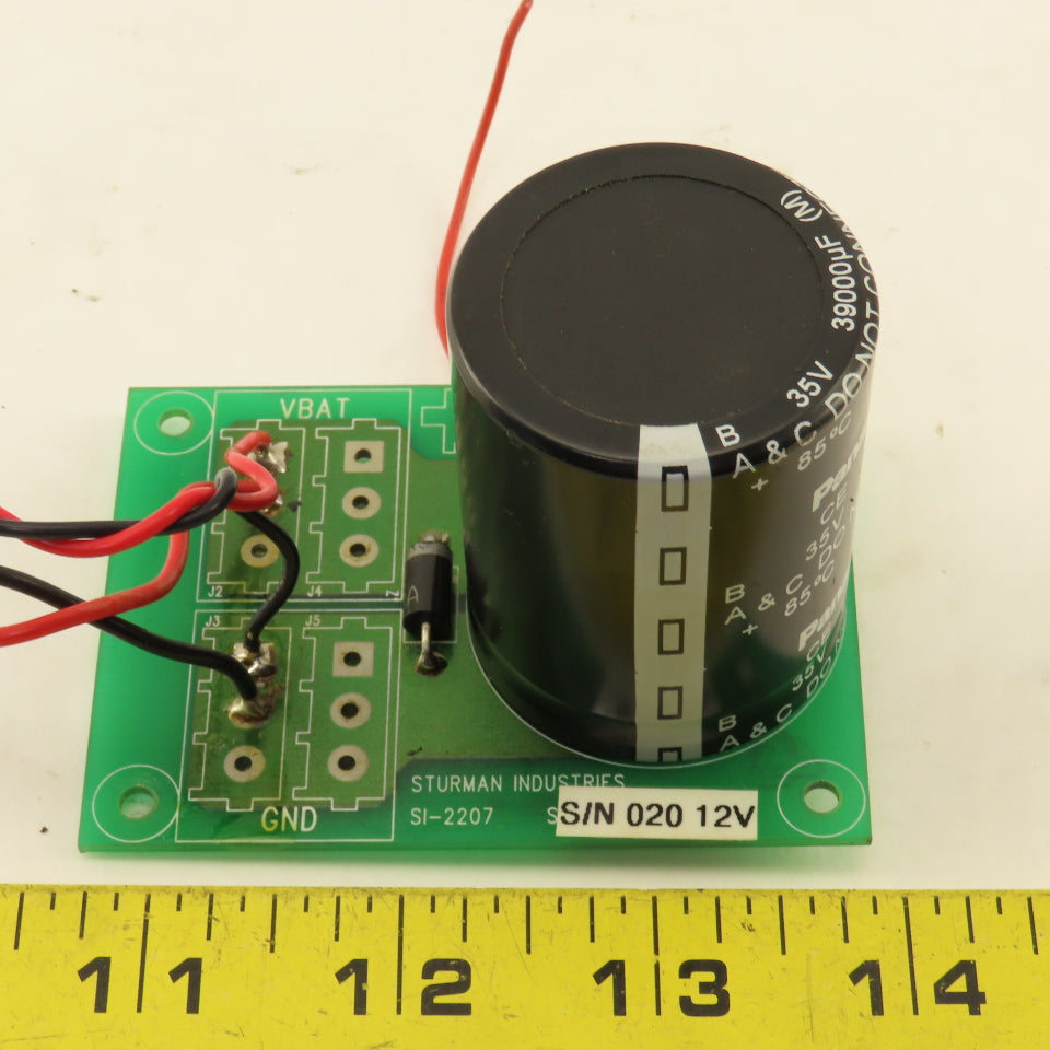 Sturman Industries SI-2207 35V 3000uF Capacitor Circuit Board