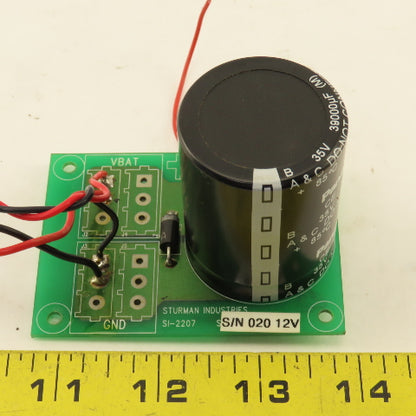 Sturman Industries SI-2207 35V 3000uF Capacitor Circuit Board