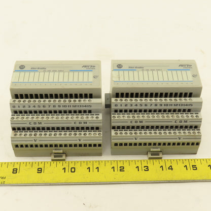 Allen Bradley 1794-1B16 Flex I/O 24VDC Sink 16 Point Input Module Lot Of 2