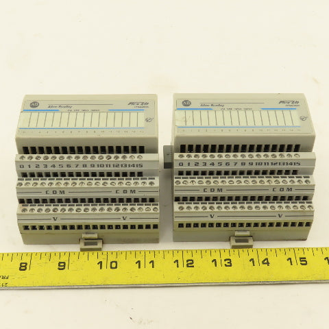 Allen Bradley 1794-1B16 Flex I/O 24VDC Sink 16 Point Input Module Lot Of 2
