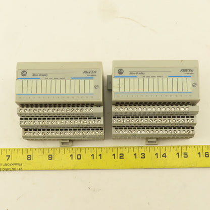 Allen Bradley 1794-1B16 Flex I/O 24VDC Sink 16 Point Input Module Lot Of 2