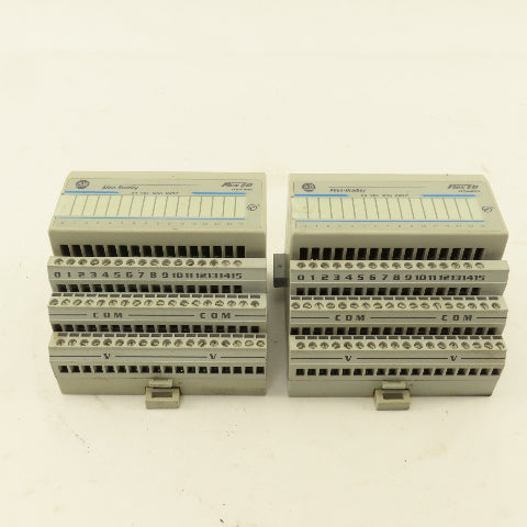 Allen Bradley 1794-1B16 Flex I/O 24VDC Sink 16 Point Input Module Lot Of 2