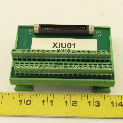 Phoenix Contact XIU01 40 Pin Serial Port Interface Module Terminal Block