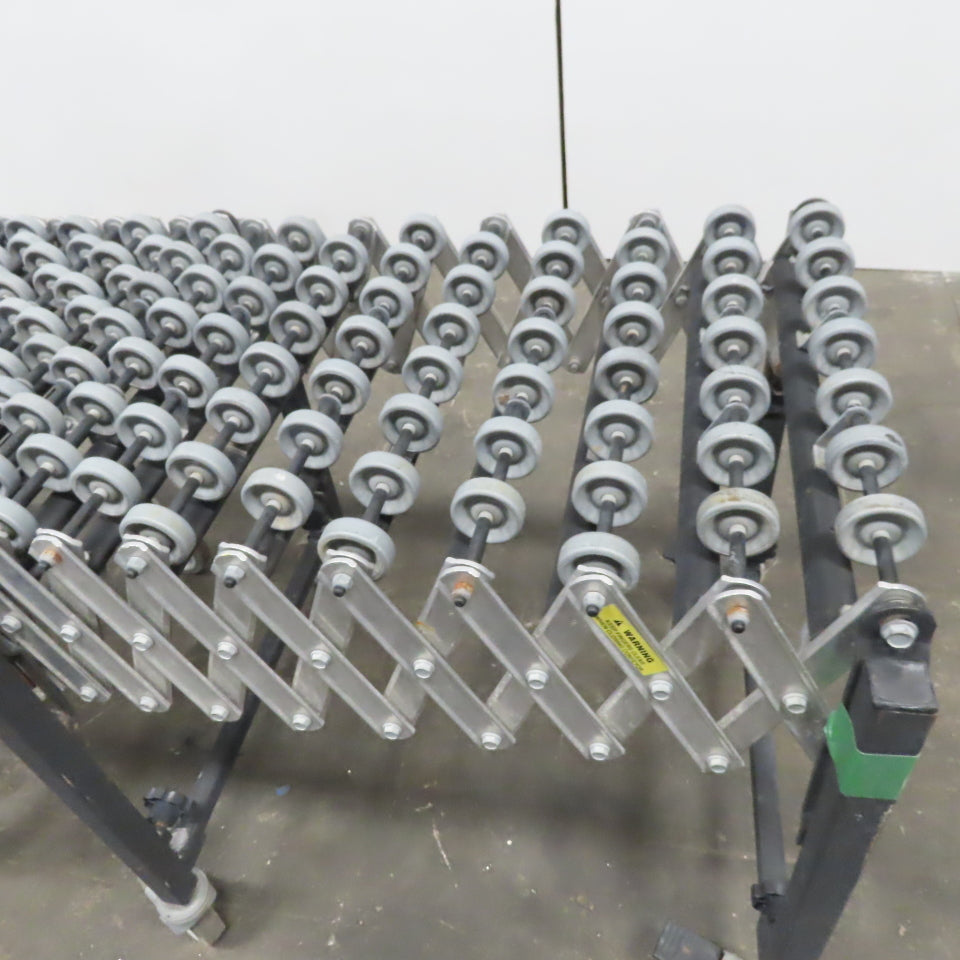 Flexible Adjustable Skatewheel Gravity Conveyor 18" Bf x 12' Long x 29" High