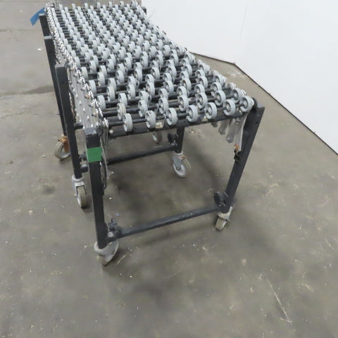 Flexible Adjustable Skatewheel Gravity Conveyor 18" Bf x 12' Long x 29" High