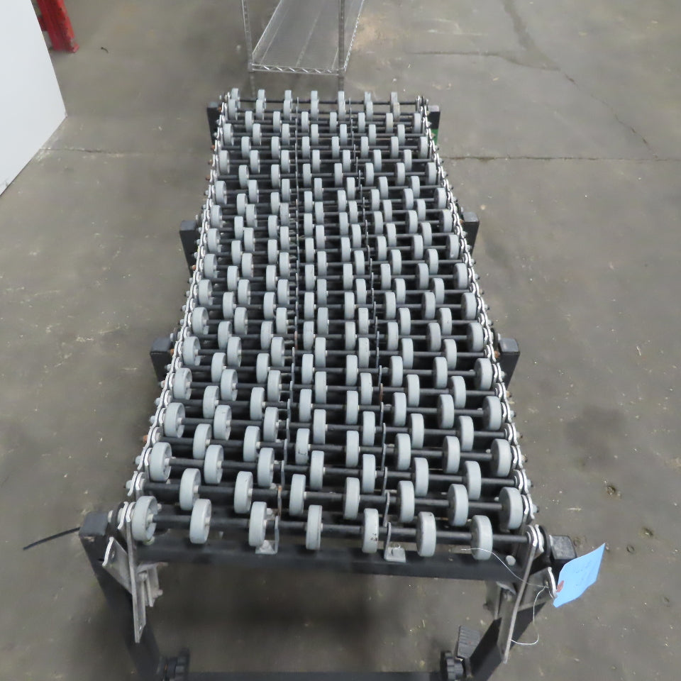 Flexible Adjustable Skatewheel Gravity Conveyor 18" Bf x 12' Long x 29" High