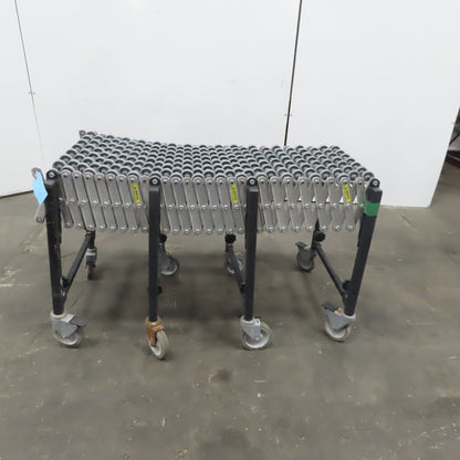 Flexible Adjustable Skatewheel Gravity Conveyor 18" Bf x 12' Long x 29" High
