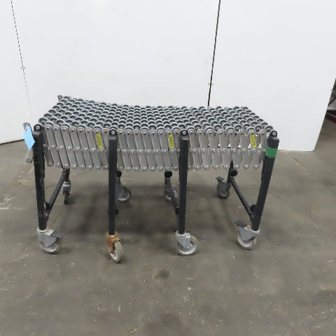 Flexible Adjustable Skatewheel Gravity Conveyor 18" Bf x 12' Long x 29" High