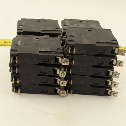 Square D Type QOB 20A Single Pole Circuit Breakers Lot Of 17