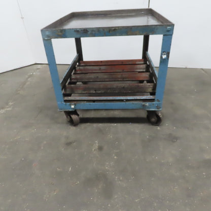 Heavy Duty Steel Frame Industrial Portable Cart Stand W/Casters 39"x35"x 34"