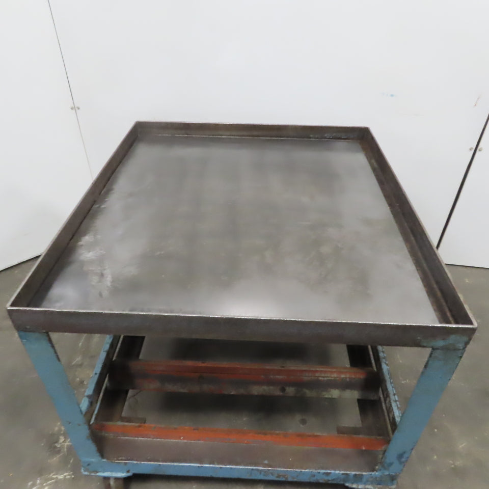 Heavy Duty Steel Frame Industrial Portable Cart Stand W/Casters 39"x35"x 34"