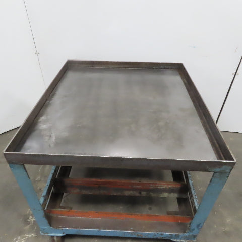 Heavy Duty Steel Frame Industrial Portable Cart Stand W/Casters 39"x35"x 34"