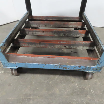 Heavy Duty Steel Frame Industrial Portable Cart Stand W/Casters 39"x35"x 34"