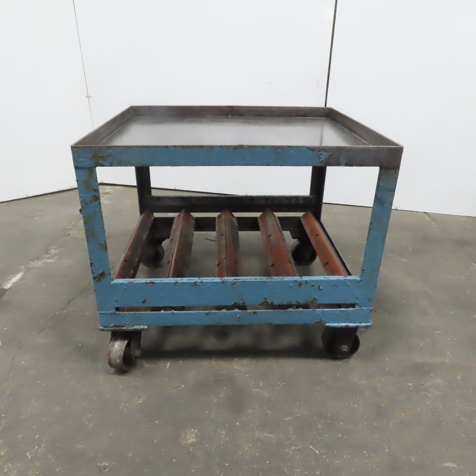 Heavy Duty Steel Frame Industrial Portable Cart Stand W/Casters 39"x35"x 34"