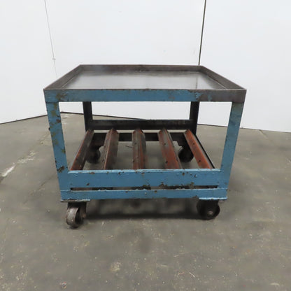 Heavy Duty Steel Frame Industrial Portable Cart Stand W/Casters 39"x35"x 34"