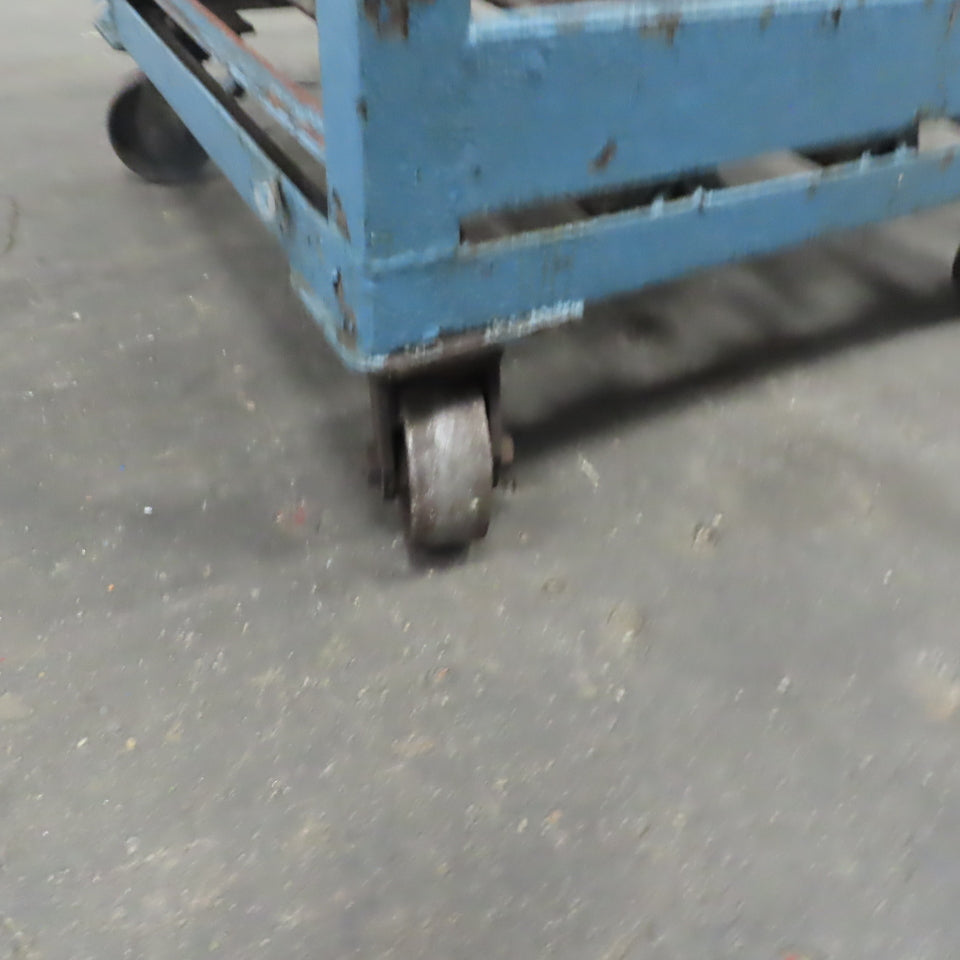 Heavy Duty Steel Frame Industrial Portable Cart Stand W/Casters 39"x35"x 34"