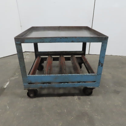 Heavy Duty Steel Frame Industrial Portable Cart Stand W/Casters 39"x35"x 34"