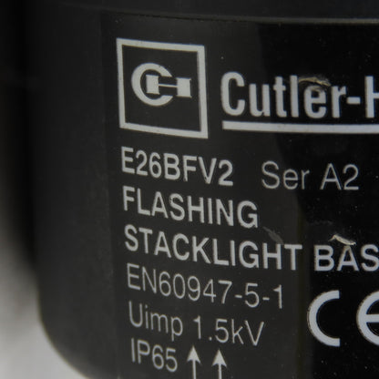 Cutler Hammer E26BFV2 Red Amber Blue Flashing Stack Light Tower 24VDC