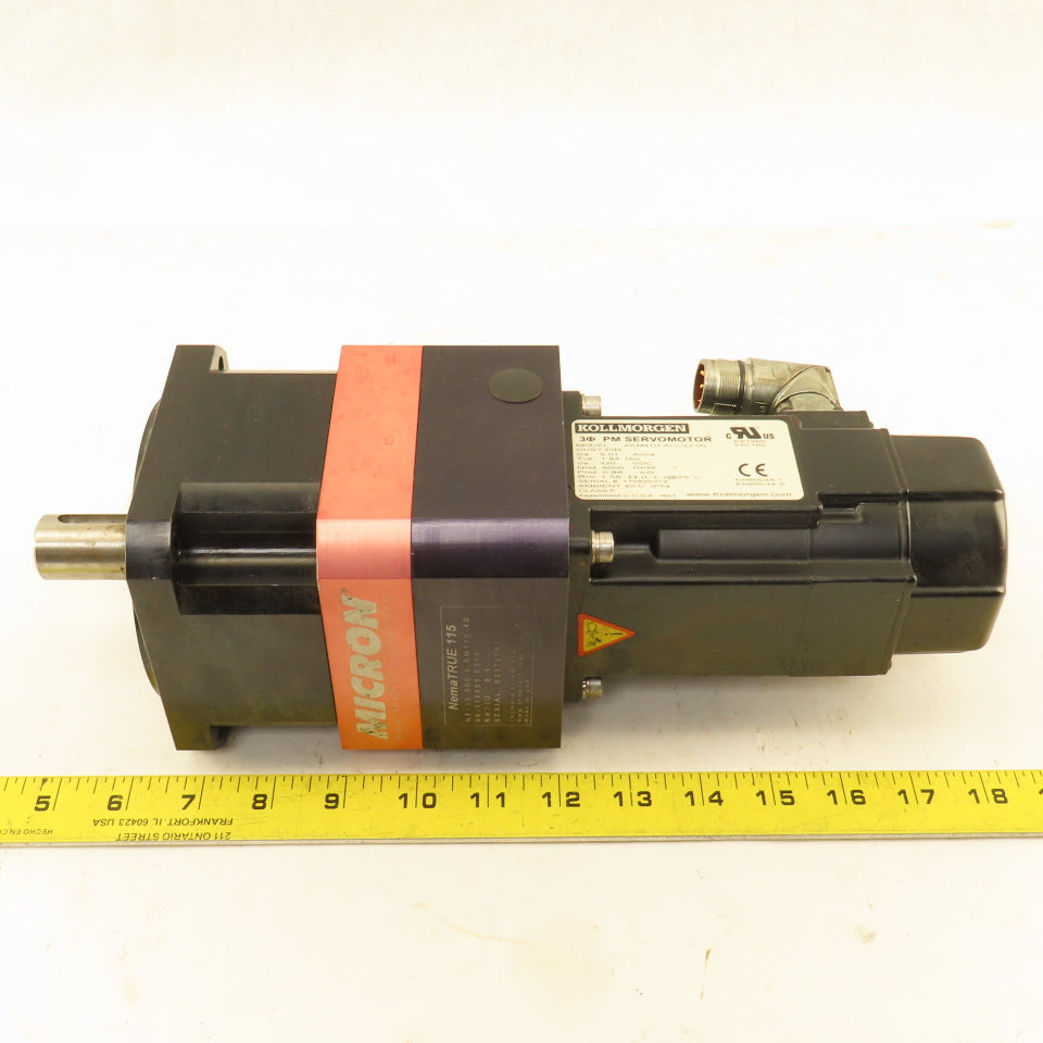 Kollmorgen AKM41H-ACC22-00 5.1 Ratio 1200RPM Servo Gear Motor 0.88kW 320VDC