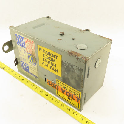 Square D PFA34020G I-Line 20A 480V 3 Pole Bus Tap Disconnect Switch