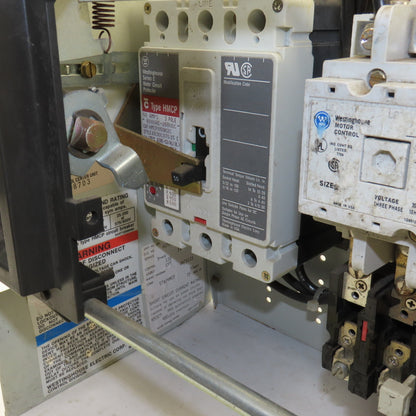 Cutler Hammer 50A 25Hp 480V Motor Control Center MCC
