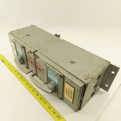 Square D QMB3603T 30A 600V Dual 3 Pole Fuse Holder Panelboard Switch MCC