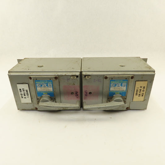 Square D QMB3603T 30A 600V Dual 3 Pole Fuse Holder Panelboard Switch MCC