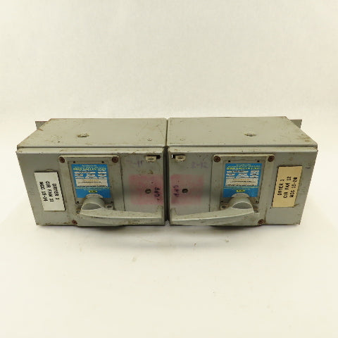 Square D QMB3603T 30A 600V Dual 3 Pole Fuse Holder Panelboard Switch MCC