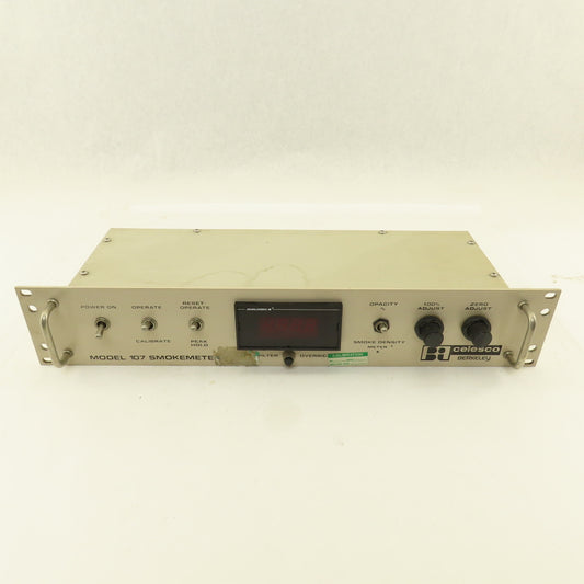 Telonic Berkeley Model 107 Smokemeter Diesel Exhaust Control Panel Parts/Repair