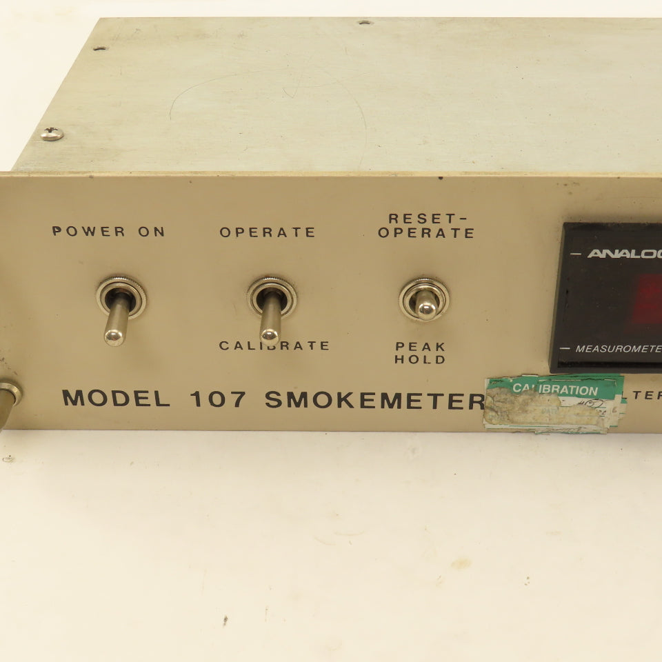 Telonic Berkeley Model 107 Smokemeter Diesel Exhaust Control Panel