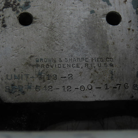 Brown & Sharpe Unit # 13-2 208/220-440V 1/3Hp Tool Sharpener Deburring Fixture