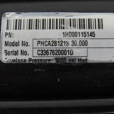 Schrader Bellows PHCA28121S 3" Bore 30" Stroke 1-3/8" Rod Hydraulic Cylinder