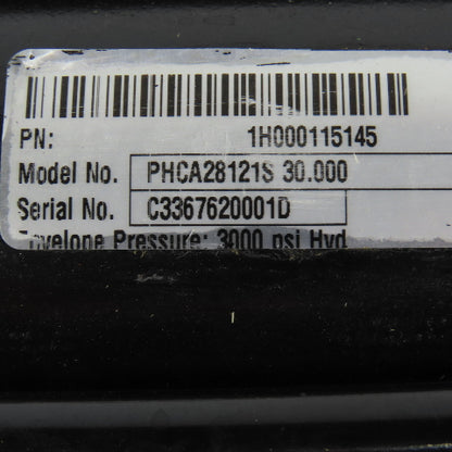 Schrader Bellows PHCA28121S 3" Bore 30" Stroke 1-3/8" Rod Hydraulic Cylinder