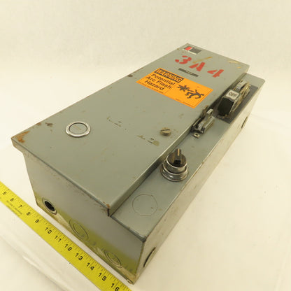 Cutler Hammer A30BG0 Size 0 Combination Motor Starter Disconnect 600V 120V Coil