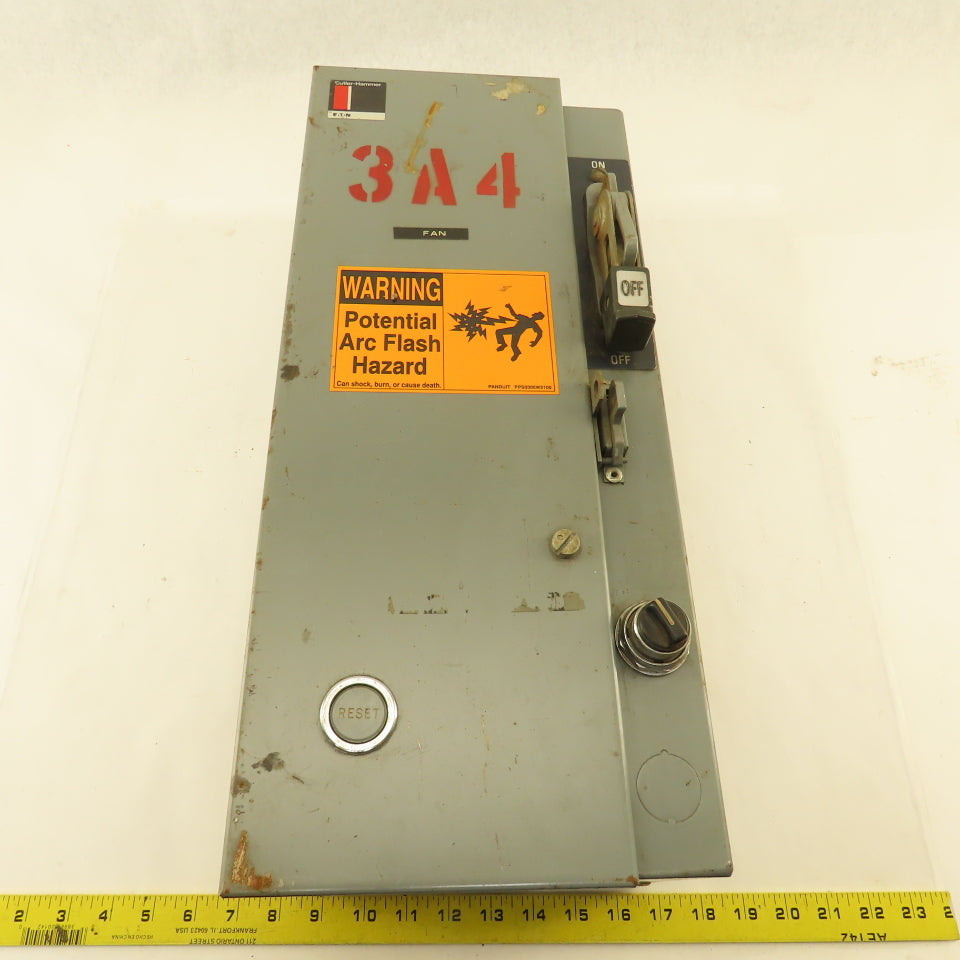 Cutler Hammer A30BG0 Size 0 Combination Motor Starter Disconnect 600V 120V Coil