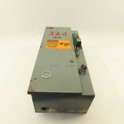 Cutler Hammer A30BG0 Size 0 Combination Motor Starter Disconnect 600V 120V Coil
