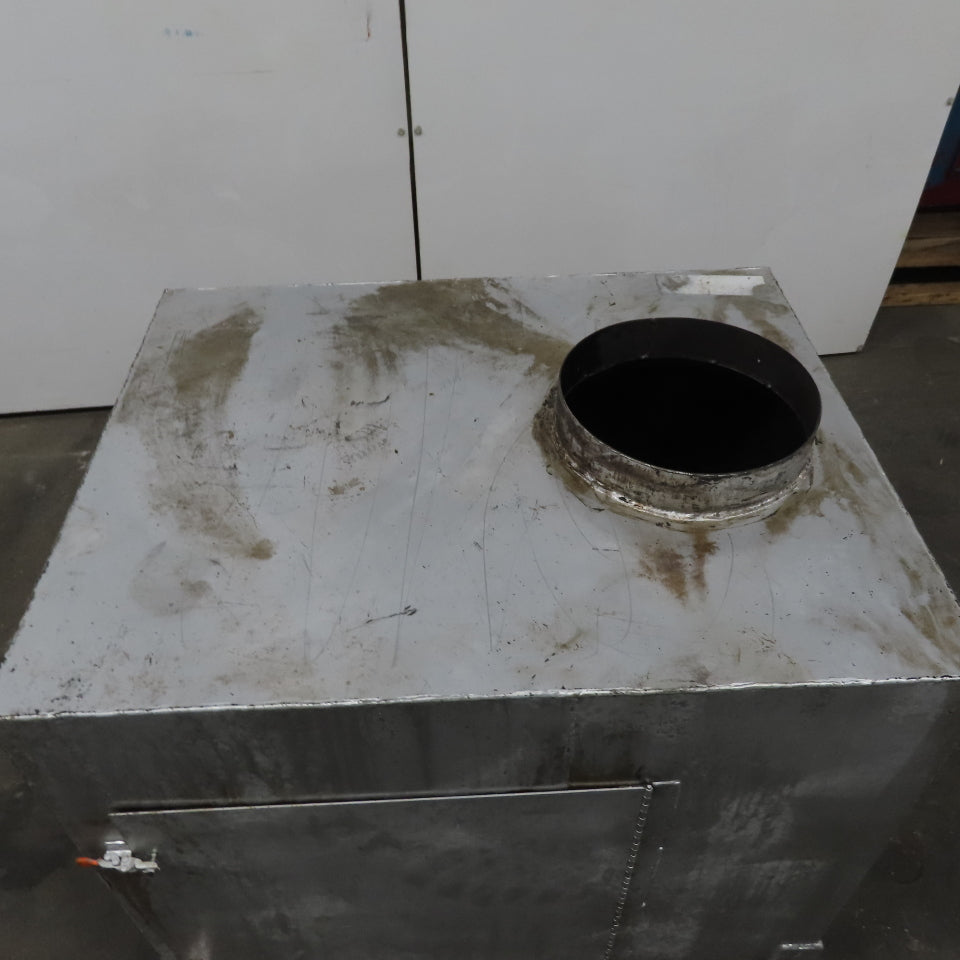 Dust Fume Collector Trap Baffle Box  24"x30"x24" 10" Diameter In & Out
